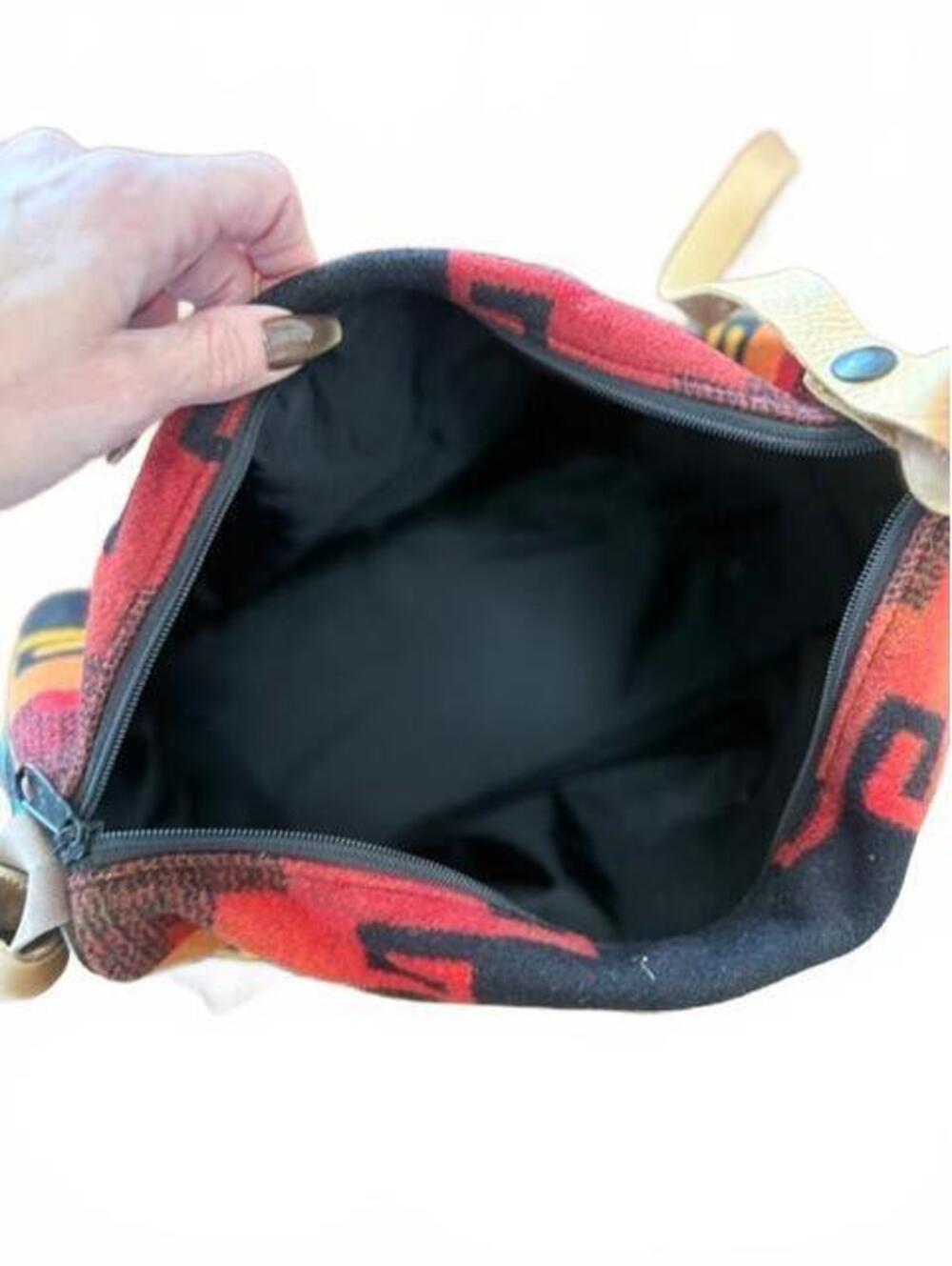 New Pendleton Wool Leather Crossbody Bag - Picture 5 of 7